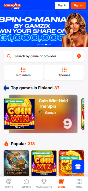 Vulkan BET MAIN PAGE
