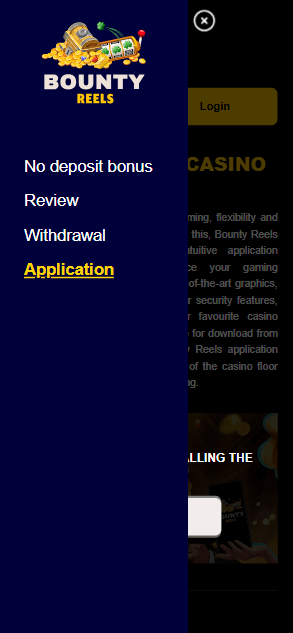 Bounty Reels menu page