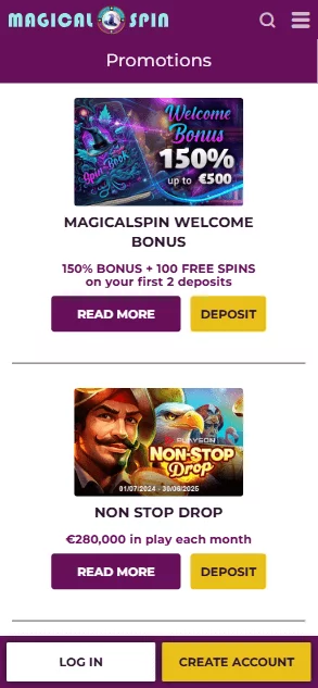 Magical Spin main